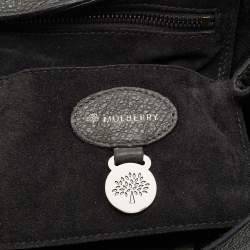 Mulberry Grey Shimmery Leather Bayswater Satchel