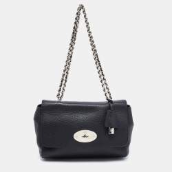 Pre Owned Mulberry Black Leather Lily Shoulder Bag