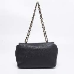Pre Owned Mulberry Black Leather Lily Shoulder Bag