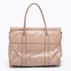Mulberry Beige Leather Bayswater Satchel