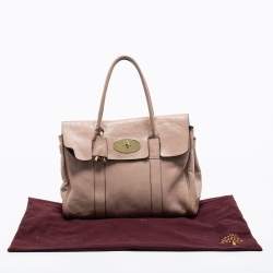 Mulberry Beige Leather Bayswater Satchel