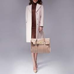 Mulberry Beige Leather Bayswater Satchel