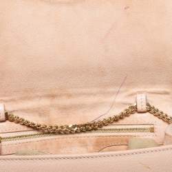 Pre Owned Mulberry Beige Leather Postman Lock Chain Shoulder Bag