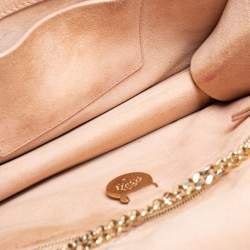 Pre Owned Mulberry Beige Leather Postman Lock Chain Shoulder Bag