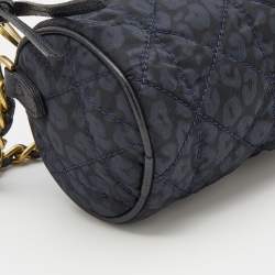 Mulberry Blue/Black Printed Nylon Crossbody Bag