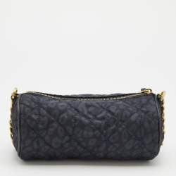 Mulberry Blue/Black Printed Nylon Crossbody Bag