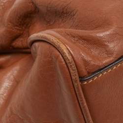 Pre Owned Mulberry Brown Leather Alexa Top Handle Bag