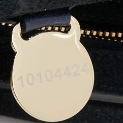 Pre Owned Mulberry Navy Blue Suede and Leather Bayswater Satchel