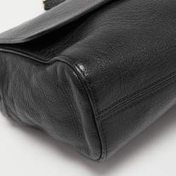 Mulberry Black Leather Medium Lily Shoulder Bag