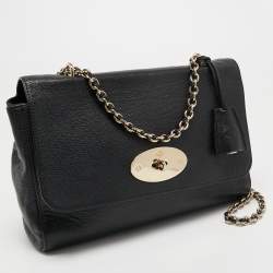 Mulberry Black Leather Medium Lily Shoulder Bag