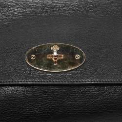 Mulberry Black Leather Medium Lily Shoulder Bag