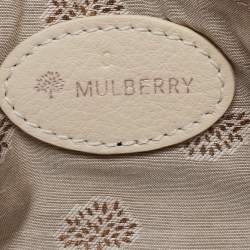 Mulberry Off White Pebbled Leather Kristin Crossbody Bag
