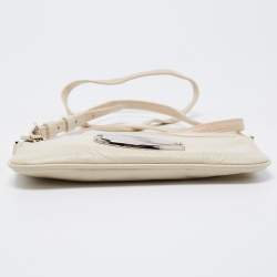 Mulberry Off White Pebbled Leather Kristin Crossbody Bag