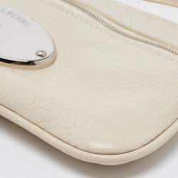 Mulberry Off White Pebbled Leather Kristin Crossbody Bag
