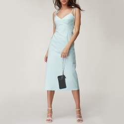 Pre Owned Mulberry Black Leather Chain Coin Purse