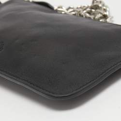 Pre Owned Mulberry Black Leather Chain Coin Purse