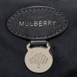 Pre Owned Mulberry Dark Grey Leather Bayswater Satchel