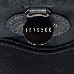 Pre Owned Mulberry Dark Grey Leather Bayswater Satchel