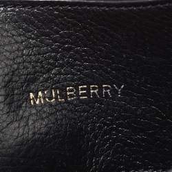 Mulberry Black Leather Mini Lily Chain Crossbody Bag