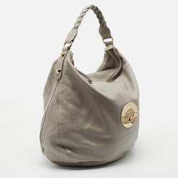 Mulberry Grey Leather Large Daria Hobo