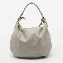 Mulberry Grey Leather Large Daria Hobo