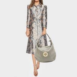 Mulberry Grey Leather Large Daria Hobo