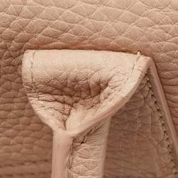 Pre Owned Mulberry Dusty Pink Grained Leather Bayswater Satchel