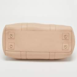 Pre Owned Mulberry Dusty Pink Grained Leather Bayswater Satchel