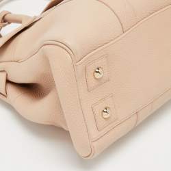 Pre Owned Mulberry Dusty Pink Grained Leather Bayswater Satchel