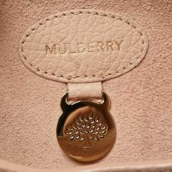 Pre Owned Mulberry Dusty Pink Grained Leather Bayswater Satchel