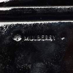Mulberry Black Patent Leather Continental Wallet