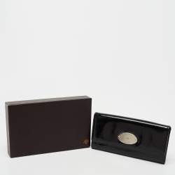 Mulberry Black Patent Leather Continental Wallet