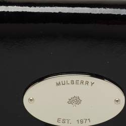 Mulberry Black Patent Leather Continental Wallet