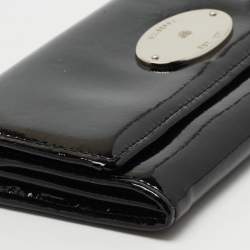 Mulberry Black Patent Leather Continental Wallet