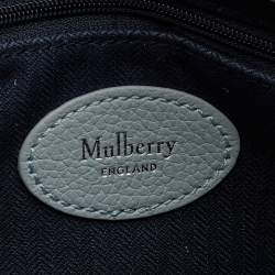 Pre Owned Mulberry Pastel Blue Leather Mini Alexa Top Handle Bag