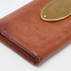 Mulberry Brown Leather Zip Continental Wallet