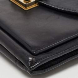 Pre Owned Mulberry Black Leather Kensel Shoulder Bag