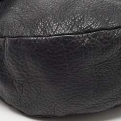 Pre Owned Mulberry Black Leather Effie Flap Hobo