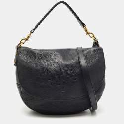 Pre Owned Mulberry Black Leather Effie Flap Hobo