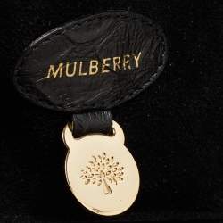Mulberry Black Python Embossed Leather Bayswater Satchel