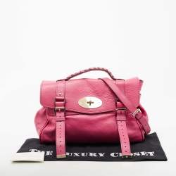 Pre Owned Mulberry Pink Leather Alexa Satchel