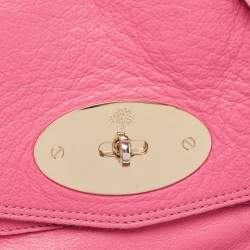 Pre Owned Mulberry Pink Leather Alexa Satchel