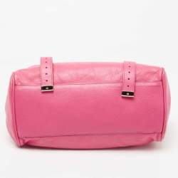 Pre Owned Mulberry Pink Leather Alexa Satchel