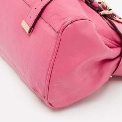 Pre Owned Mulberry Pink Leather Alexa Satchel