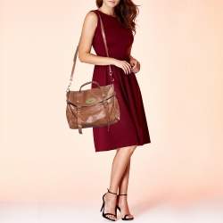 Pre Owned Mulberry Brown Leather Bayswater Top Handle Bag