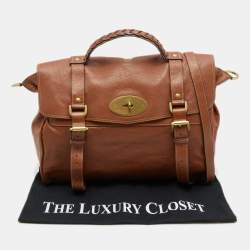Pre Owned Mulberry Brown Leather Bayswater Top Handle Bag