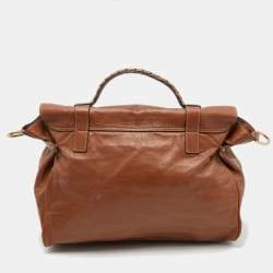 Pre Owned Mulberry Brown Leather Bayswater Top Handle Bag