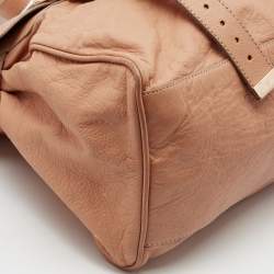 Mulberry Peach Leather Oversized Alexa Satchel