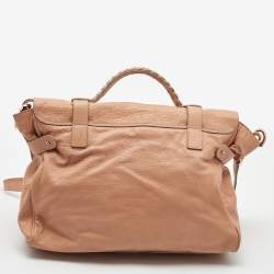 Mulberry Peach Leather Oversized Alexa Satchel