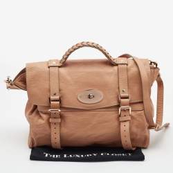Mulberry Peach Leather Oversized Alexa Satchel